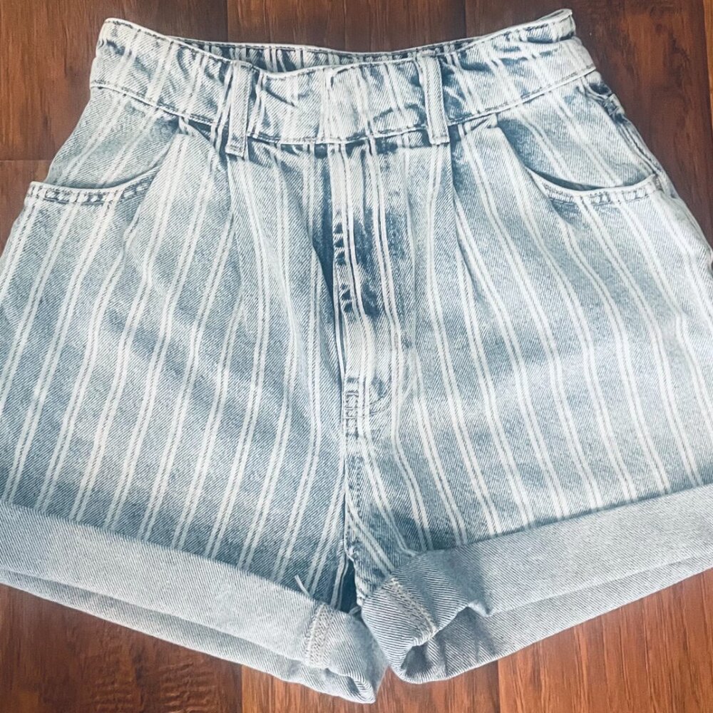 Free People Printed Dogtown Cut Off High Rise Shorts